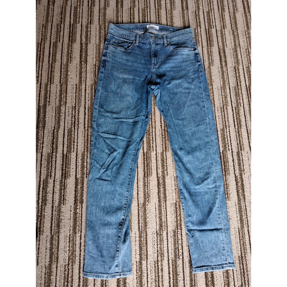Loft Super Soft Girlfriend Jeans Womens 4 27 Medium Wash Denim Mid Rise Pants